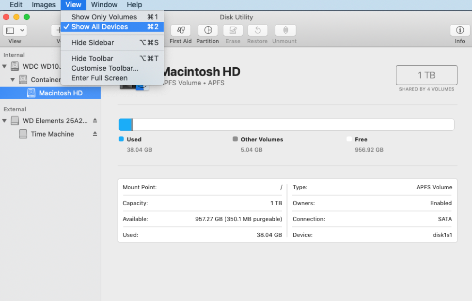 how to download to external hard drive mac